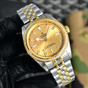 Tudor Black Bay Men's 41mm Steel & Gold Super Clone Luxury Watch 1144734758 - side view | Black Bay